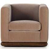 Elizabeth Swivel Chair, Surrey Taupe-Furniture - Chairs-High Fashion Home