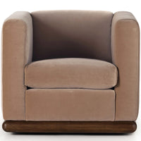Elizabeth Swivel Chair, Surrey Taupe-Furniture - Chairs-High Fashion Home