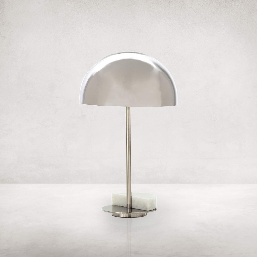 Zanda Table Lamp, Nickel-Lighting-High Fashion Home