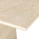 Arum Dining Table, Cream Marble-Furniture - Dining-High Fashion Home