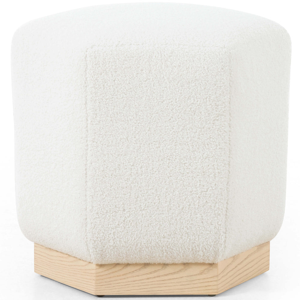 Livi 22" Ottoman, Cardiff Cream-Furniture - Chairs-High Fashion Home
