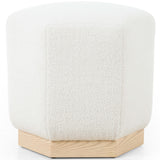 Livi 22" Ottoman, Cardiff Cream-Furniture - Chairs-High Fashion Home