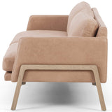 Diana 84" Leather Sofa, Palermo Nude-Furniture - Sofas-High Fashion Home