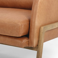 Diana Leather 84" Sofa, Sonoma Butterscotch-Furniture - Sofas-High Fashion Home