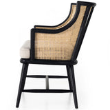 Walter Bench, Drifted Matte Black-Furniture - Chairs-High Fashion Home