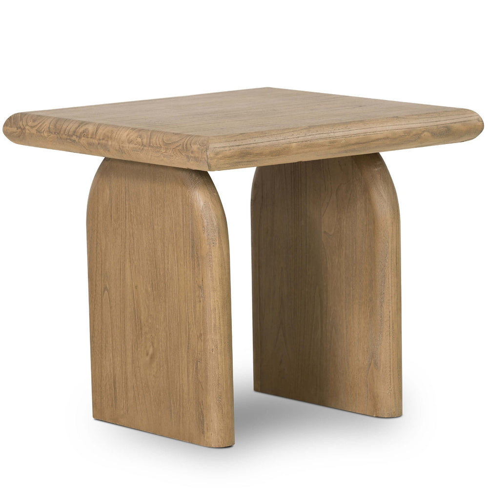 Sorrento End Table, Aged Drift Mindi-Furniture - Accent Tables-High Fashion Home
