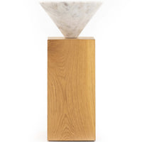 Korva End Table, Natural Oak-Furniture - Accent Tables-High Fashion Home