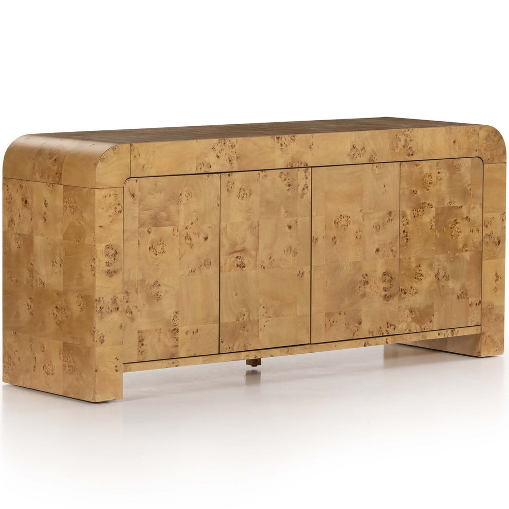 Jenson Media Console, Natural Poplar-Furniture - Storage-High Fashion Home