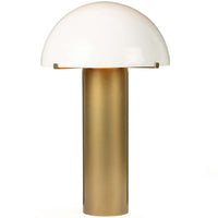 Seta Table Lamp, Light Antique Brass-Lighting-High Fashion Home