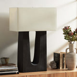 Cuit Table Lamp, Textured Matte Black