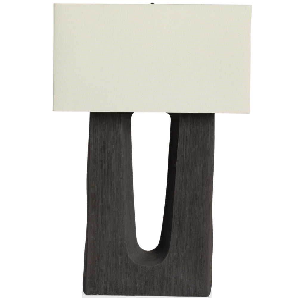 Cuit Table Lamp, Textured Matte Black by Four Hands