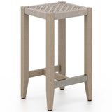 Sherwood Outdoor Bar Stool, Washed Brown-Furniture - Dining-High Fashion Home