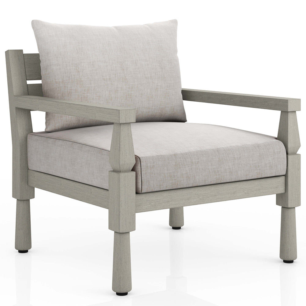 Waller Outdoor Chair, Stone Grey/Weathered Grey-Furniture - Chairs-High Fashion Home