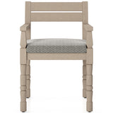 Waller Outdoor Dining Armchair, Faye Ash/Washed Brown - Set of 2-Furniture - Dining-High Fashion Home