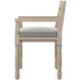 Waller Outdoor Dining Armchair, Faye Ash/Washed Brown - Set of 2-Furniture - Dining-High Fashion Home