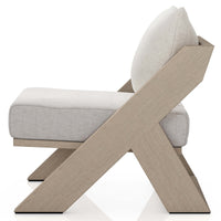 Hagen Outdoor Chair, Stone Grey/Wash Brown-Furniture - Chairs-High Fashion Home