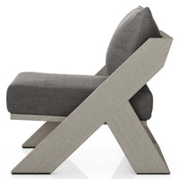Hagen Outdoor Chair, Charcoal/Weathered Grey-Furniture - Chairs-High Fashion Home