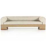 Joss 106" Outdoor Sofa, Natural Teak-Furniture - Sofas-High Fashion Home
