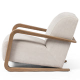 Rhimes Chair, Stonewash Print Ecru-Furniture - Chairs-High Fashion Home
