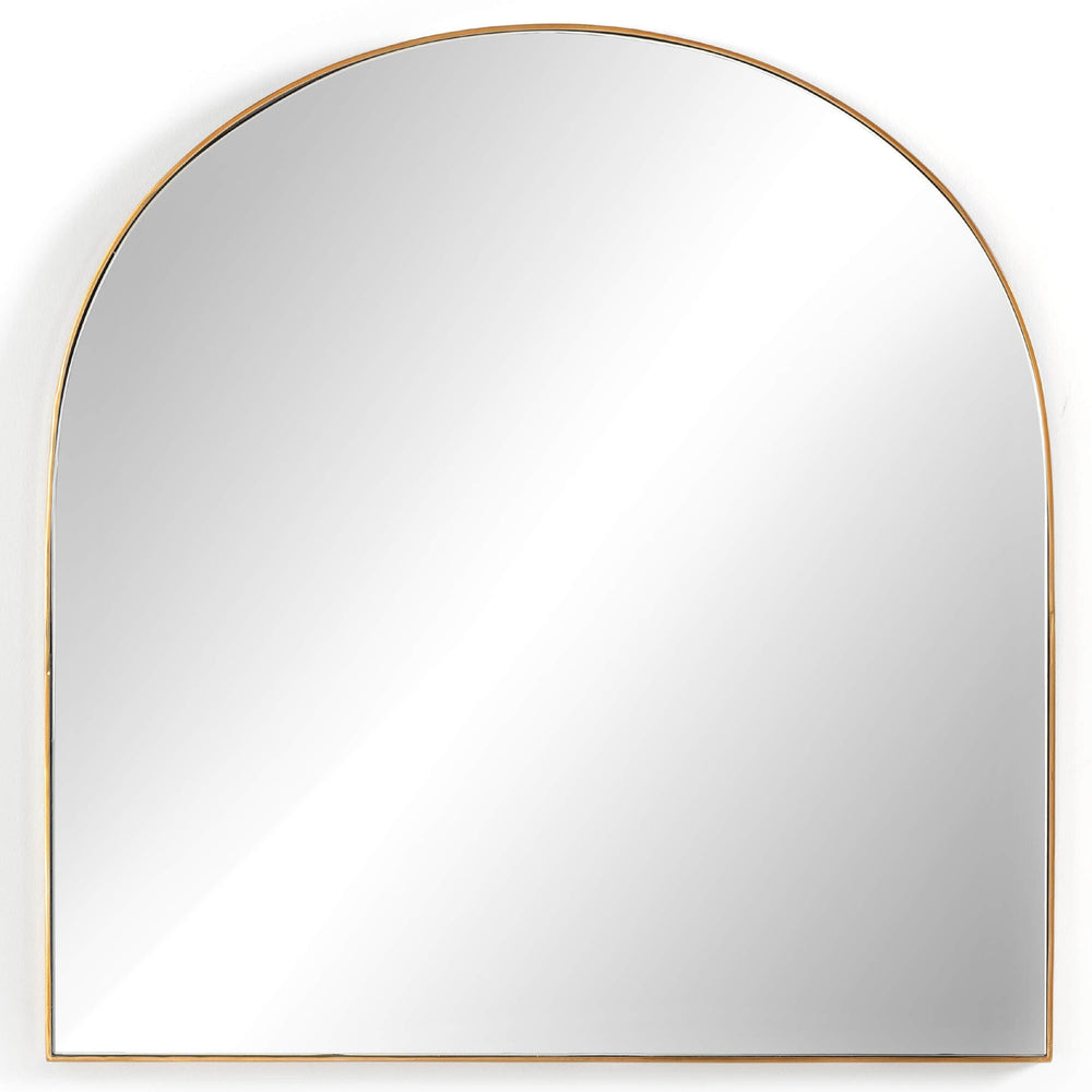 Georgina Wide Mirror, Polished Brass-Accessories-High Fashion Home