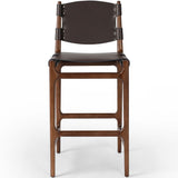 Joan Leather Bar Chair, Espresso