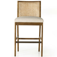 Antonia Cane Armless Bar Stool-Furniture - Dining-High Fashion Home