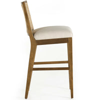 Antonia Cane Armless Bar Stool-Furniture - Dining-High Fashion Home