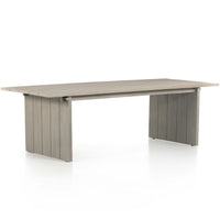 Belton Outdoor Dining Table, Grey-Furniture - Dining-High Fashion Home