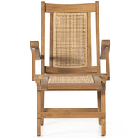 Jost Outdoor Chaise, Natural Teak-Furniture - Chairs-High Fashion Home