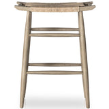 Robles Outdoor Dining Bar Stool, Weathered Grey-Furniture - Dining-High Fashion Home
