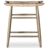 Robles Outdoor Dining Counter Stool, Weathered Grey-Furniture - Dining-High Fashion Home