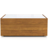 Grant Outdoor Coffee Table, Natural Teak-Furniture - Accent Tables-High Fashion Home