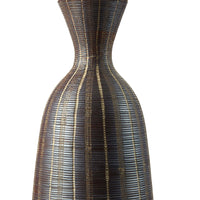 Sisa Table Lamp, Earthtone Striped Ceramic-Lighting-High Fashion Home