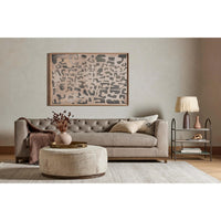 Sisa Table Lamp, Earthtone Striped Ceramic-Lighting-High Fashion Home