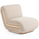 Tricia Swivel Chair, Athena Taupe-Furniture - Chairs-High Fashion Home
