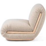 Tricia Swivel Chair, Athena Taupe-Furniture - Chairs-High Fashion Home