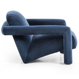 Jordy Chair, Shapphire Navy-High Fashion Home