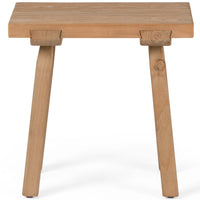 Lahana Accent Stool, Natural Elm-Furniture - Chairs-High Fashion Home