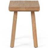 Lahana Accent Stool, Natural Elm-Furniture - Chairs-High Fashion Home