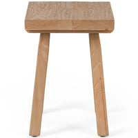 Lahana Accent Stool, Natural Elm-Furniture - Chairs-High Fashion Home