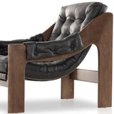 Halston Leather Chair, Heirloom Black