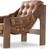 Halston Leather Chair, Heirloom Sienna by Four Hands