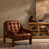 Halston Leather Chair, Heirloom Sienna by Four Hands