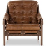 Halston Leather Chair, Heirloom Sienna by Four Hands