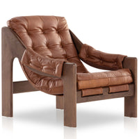 Halston Leather Chair, Heirloom Sienna – High Fashion Home