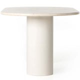 Belle Oval Dining Table, Cream Marble-High Fashion Home