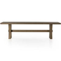 Tia Dining Table 108", Drifted Oak Solid-Furniture - Dining-High Fashion Home