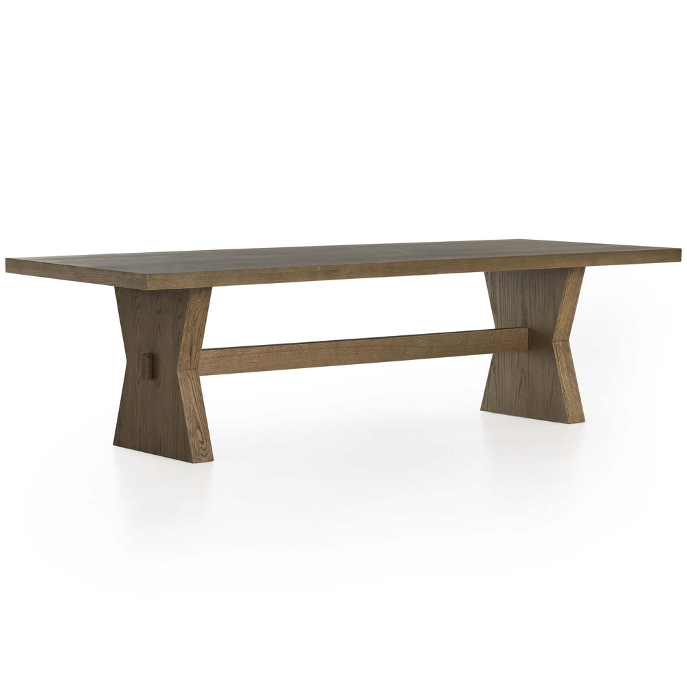 Tia Dining Table 108", Drifted Oak Solid-Furniture - Dining-High Fashion Home