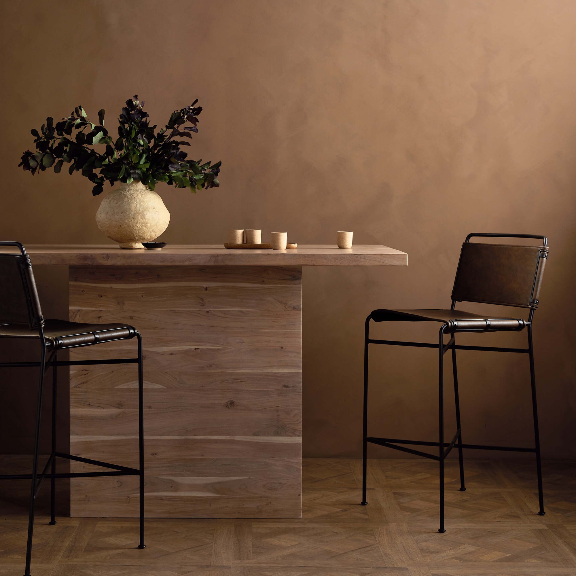 Yvonne Bar Table, Whitewash High Fashion Home