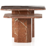 Edina Coffee Table, Rusty Marble-Furniture - Accent Tables-High Fashion Home